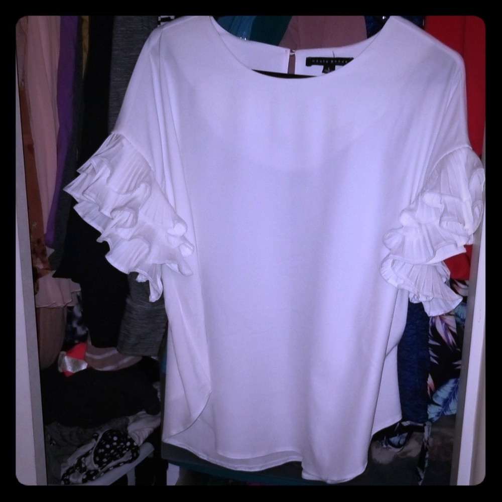 White flowy blouse